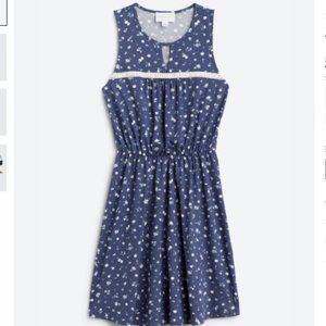 French Grey Isabel Knit Keyhole Dress